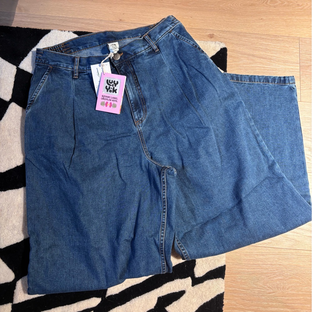 Lucy & Yak Blue Wide Leg Pants
